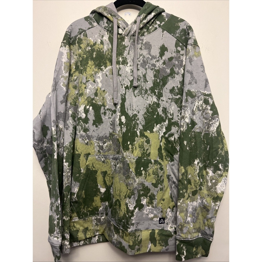 Alpine design men's camouflage Hoodie, large NWT